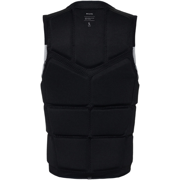 2026 Mystic Peacock Front Zip Wake Impact Vest 35005.240227  Black / White